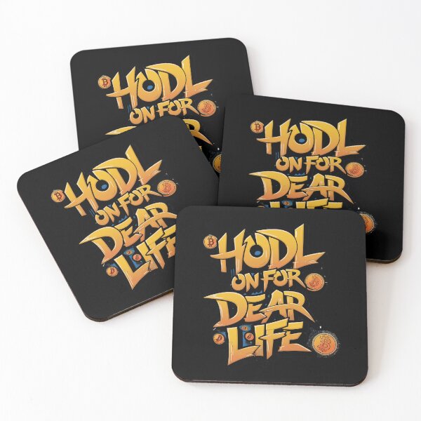 Item preview, HODL on for Dear Life Bitcoin Rise designed and sold by RadDeck.