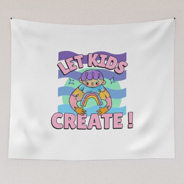 Item preview, Let Kids Create! Child Drawing. Cute Art Teacher Shirt Design designed and sold by Mirandaforeva.