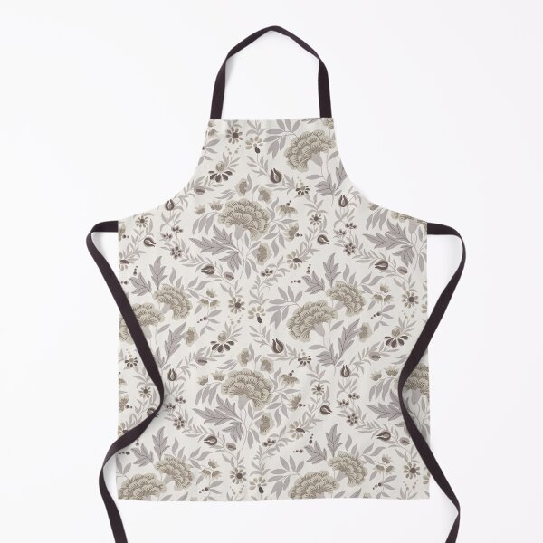 Item preview, Historical Floral Pattern - Grey, Beige & White designed and sold by Sarah Thorpe Designs .