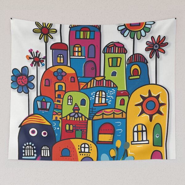 Item preview, Bivaria - Colorful neighborhood (3/8) designed and sold by sabantha.