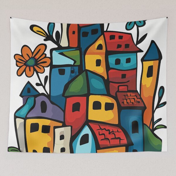 Item preview, Bivaria - Colorful neighborhood (5/8) designed and sold by sabantha.