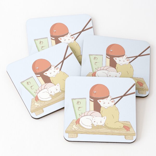 Item preview, Shrimpy Sushi and Tempura Cats designed and sold by Theo-n-Casper.