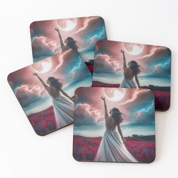 Item preview, Crimson moon and woman designed and sold by Dilwish5.