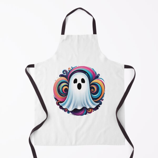 Item preview, a little ghost with colorful swirls designed and sold by Rose Design & Photos.