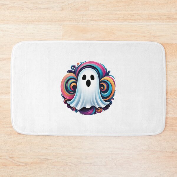 Item preview, a little ghost with colorful swirls designed and sold by Rose Design & Photos.