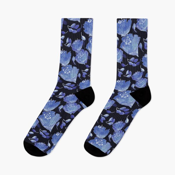 Item preview, Springtime Breeze Blossoms in Blue designed and sold by Artistestella.