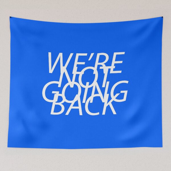 Item preview, "We're Not Going Back" mkI - Harris-Walz 2024 designed and sold by BurningCity.