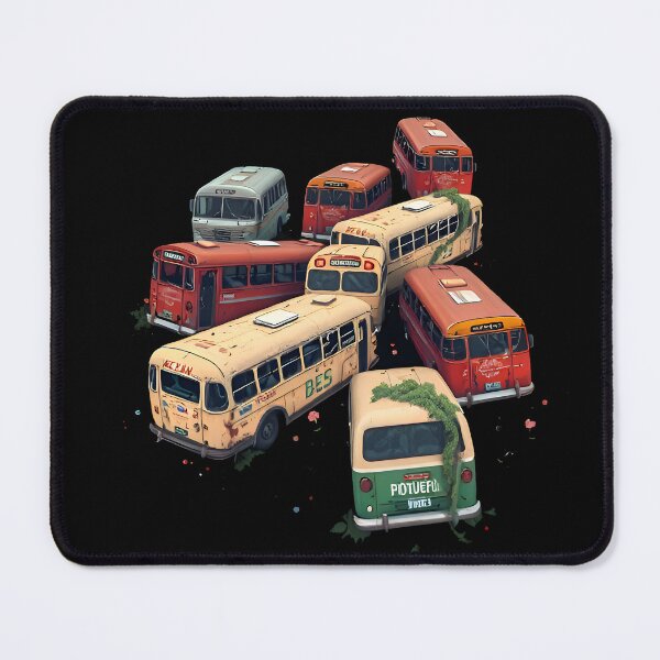 Item preview, Haunting Beauty of Bus Graveyard | Abandoned Bus Art designed and sold by D3monic.