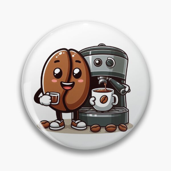 Item preview, Cheerful Coffee Machine designed and sold by ArtTeeTop.