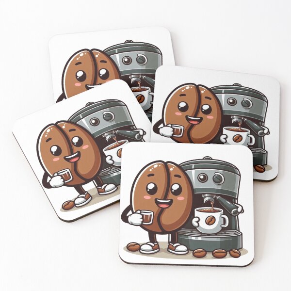 Item preview, Cheerful Coffee Machine designed and sold by ArtTeeTop.