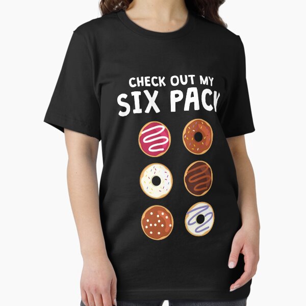 Vista previa del artículo con la obra «Echa un vistazo a mi Six Pack Funny Donut Fitness Shirt», diseñado y vendido por allsortsmarket.