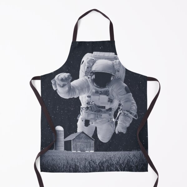 Item preview, An astronaut floats above a farm. (Based on Interstellar) Blue style designed and sold by Drawings Project.