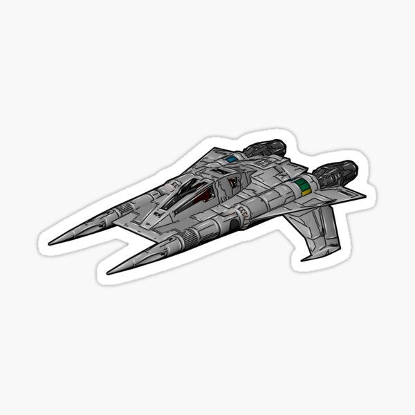 Item preview, Buck Rogers Earth Starfighter Sticker designed and sold by Chaos Forge.