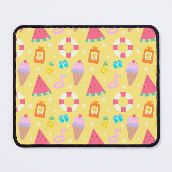 Item preview, seamless kids pattern cute hand drawn happy summer yellow background illustration designed and sold by nuchz.