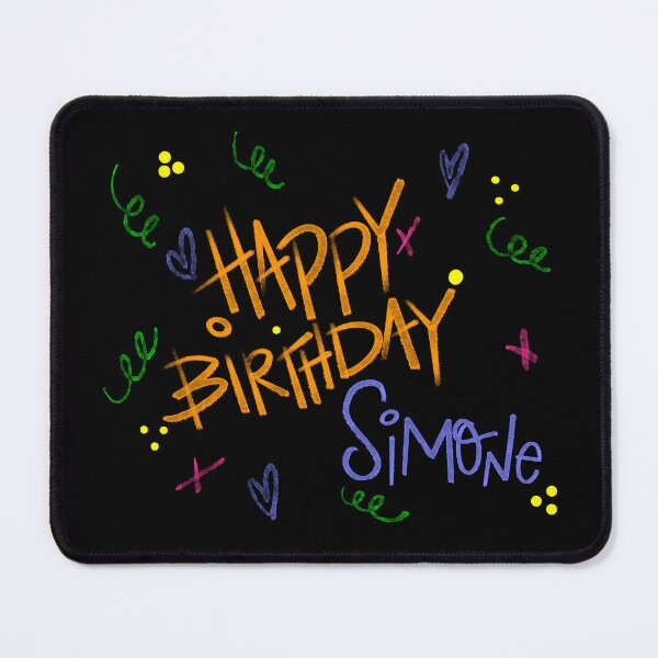 Item preview, HAPPY BIRTHDAY SIMONE CUSTOM NAME designed and sold by GIVENGRACE.ART.