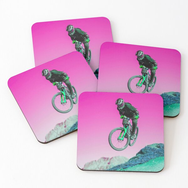Item preview, MTB Racer Soaring Over Jumps designed and sold by GrizzlyCollective.