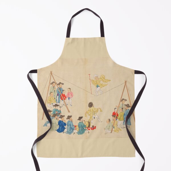 Item preview, Korean Traditional Tightrope Walking Korean art Minhwa folk painting designed and sold by allpalgo.