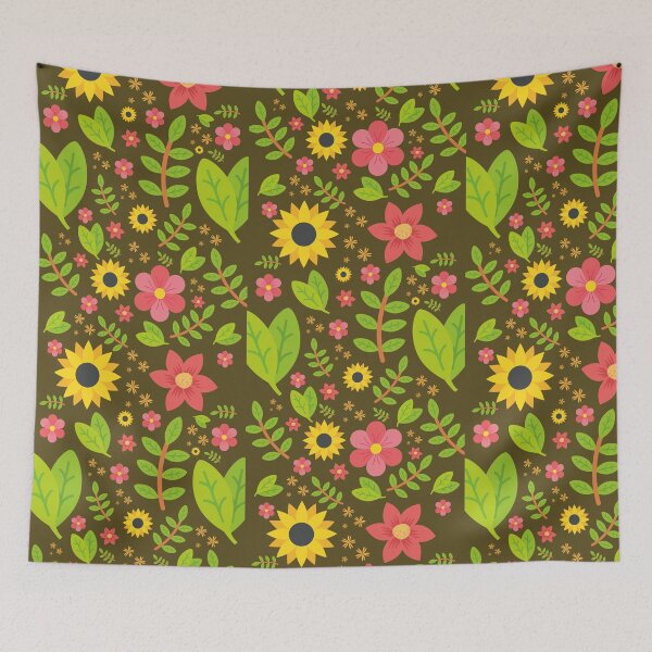 Item preview, Botanical Flower Seamless Pattern designed and sold by Meet International shop.