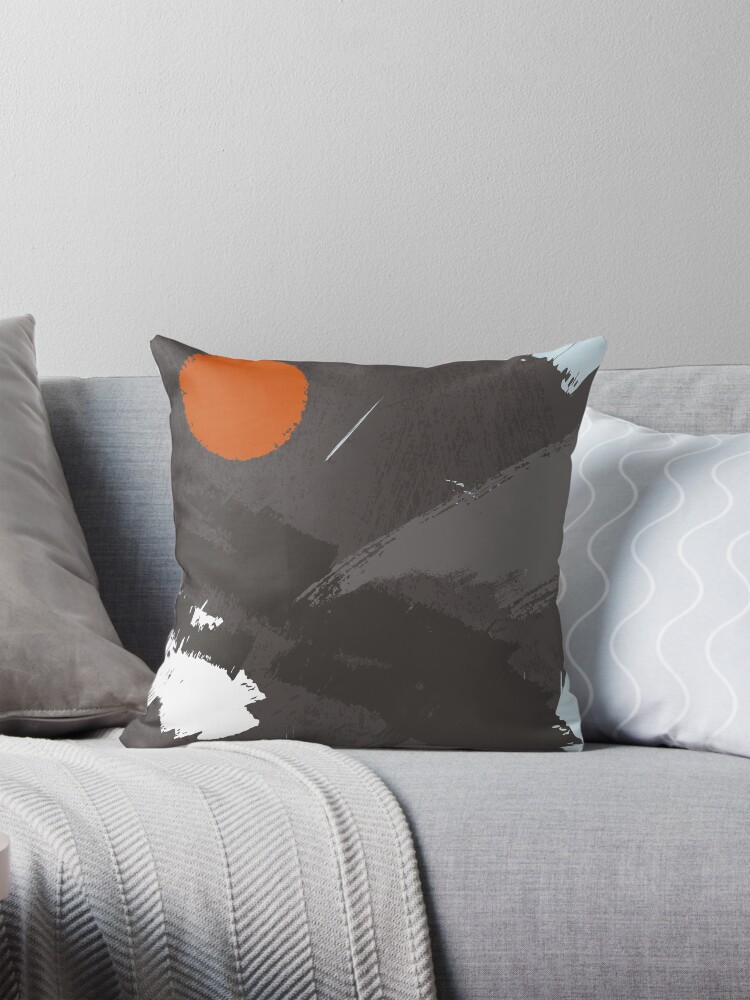 Thumbnail 1 of 4, Pillow, Midnight Sun designed and sold by HoopandHoller.