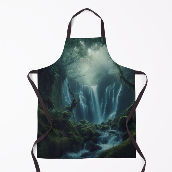 Item preview, Mystical Waterfall In A Dense Jungle. designed and sold by IrsathThaslima.