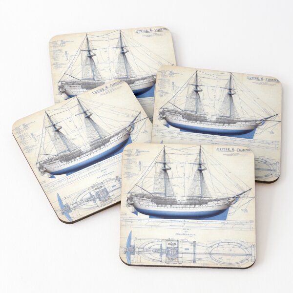 Item preview, Nautical Blueprint designed and sold by Bondillero.