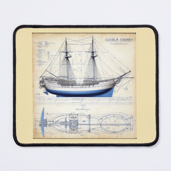 Item preview, Nautical Blueprint designed and sold by Bondillero.