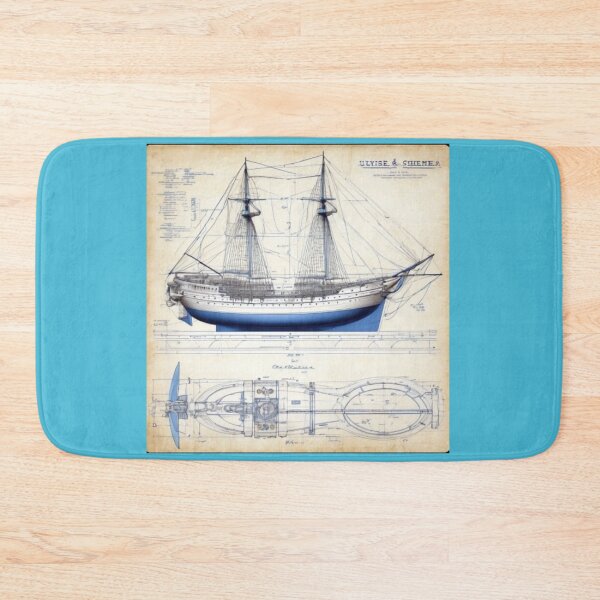 Item preview, Nautical Blueprint designed and sold by Bondillero.