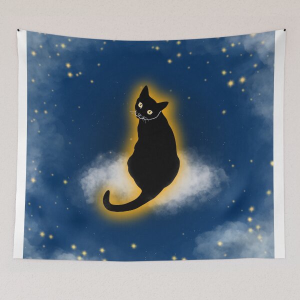 Item preview, Black Cat in Heaven designed and sold by Msstorey.
