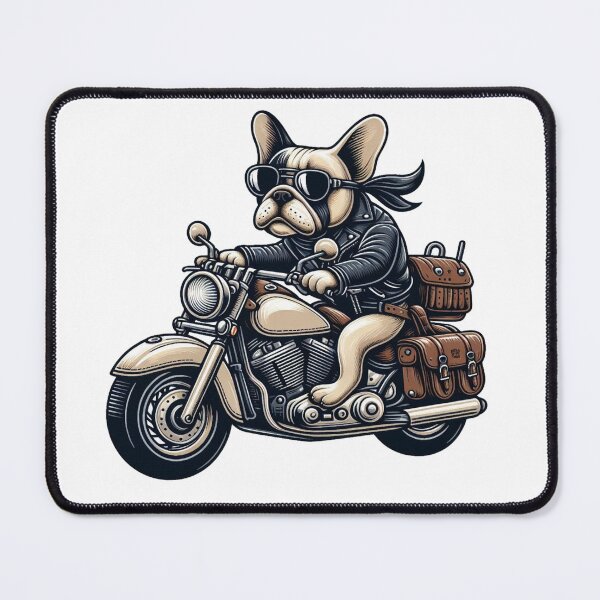 Item preview, French Bulldog Driving a Motorcycle designed and sold by raedattia.