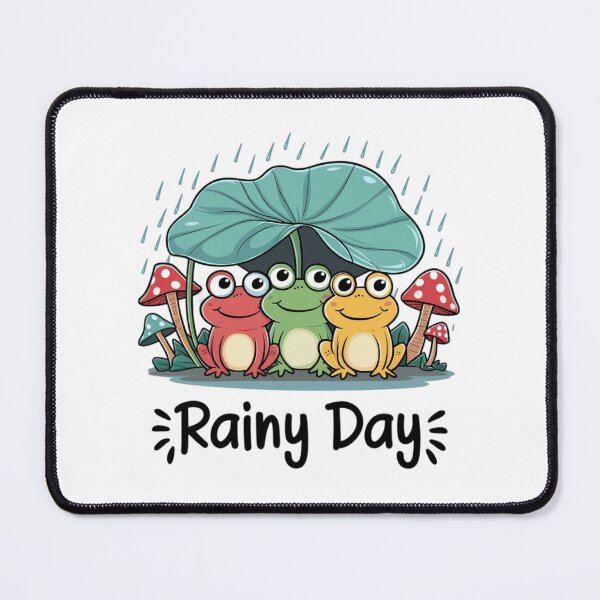 Item preview, frogs - rainy day designed and sold by 123ks.