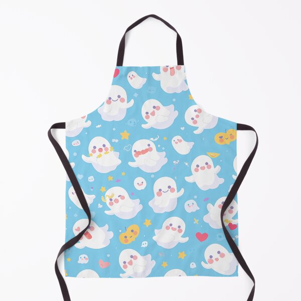 Item preview, Cute white ghosts seamless pattern designed and sold by cicicreativeart.