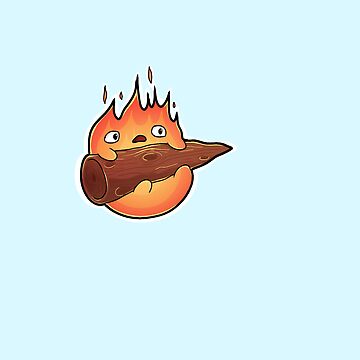 "Calcifer, Howl’s Moving Castle Anime" Sticker for Sale by ashcael