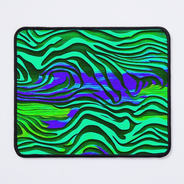 Item preview, Zebra Stripes On Wood - Green, Blue Abstract designed and sold by asurtiumgreen.