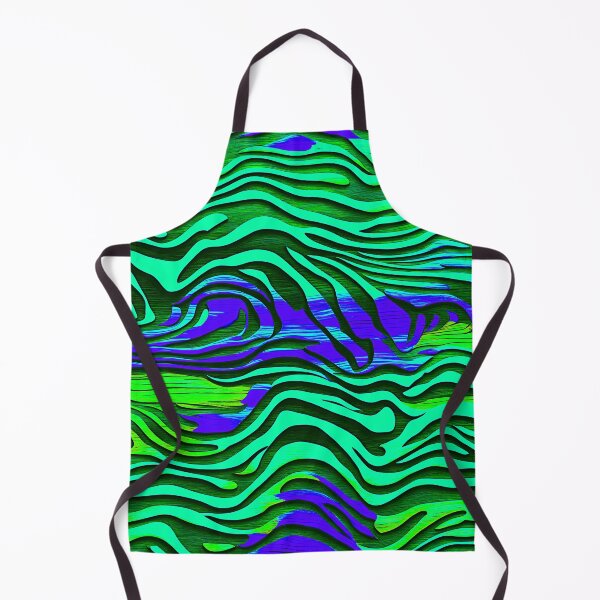 Item preview, Zebra Stripes On Wood - Green, Blue Abstract designed and sold by asurtiumgreen.