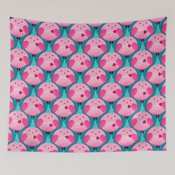 Item preview, Birthday bird, Pink-turquoise version designed and sold by Alex  Blud.