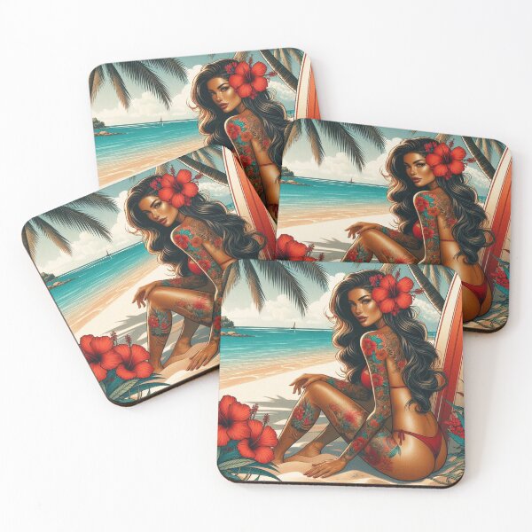 Item preview, GODDESS OF THE TROPICS - Scarlet Surf Goddess designed and sold by GoddessTropics.