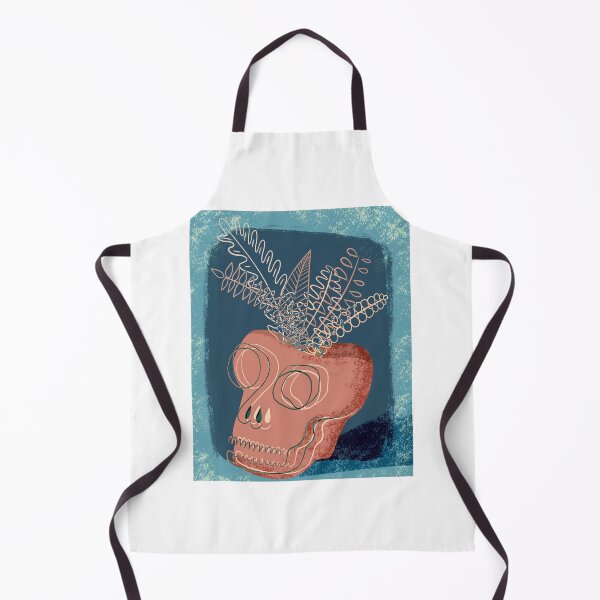 Item preview, skull with flowers designed and sold by sofilustra.