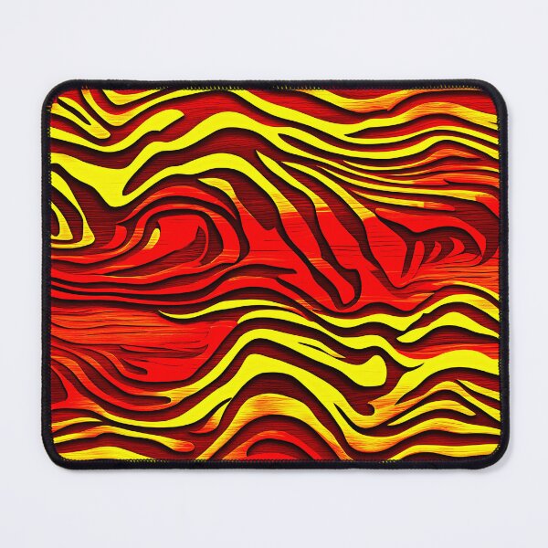 Item preview, Zebra Stripes On Wood - Yellow, Red Abstract designed and sold by asurtiumgreen.