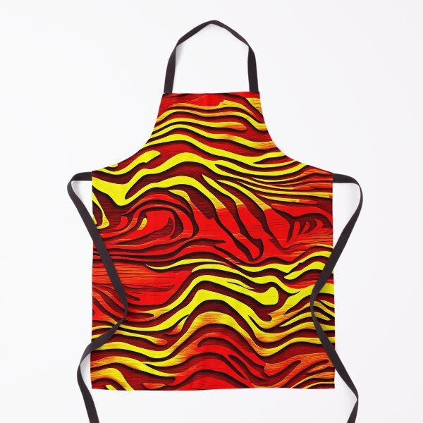 Item preview, Zebra Stripes On Wood - Yellow, Red Abstract designed and sold by asurtiumgreen.