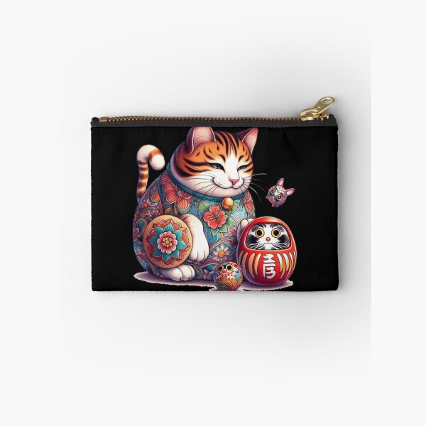 Item preview, Daruma and Lucky Japanese Cat designed and sold by JustinaClures.