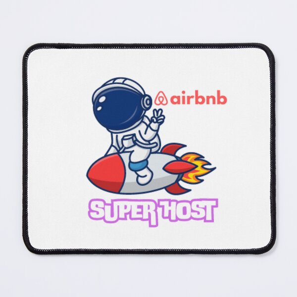 Item preview, Super Hero Super Host Airbnb Home Reservation Apartments Five Stars Cosmonaut Peace designed and sold by DaniVi.