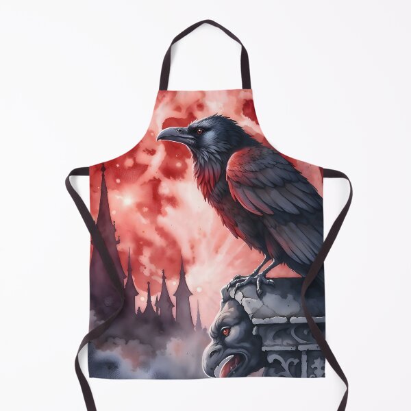 Item preview, Raven Near Dracula Castle Castlevania designed and sold by RubisLeaf.