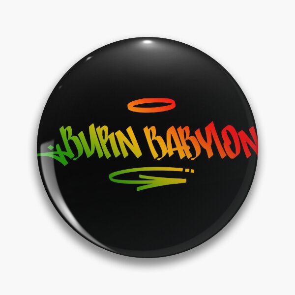 Item preview, Burn Babylon Graffiti Tag Style Rasta Colors Reggae designed and sold by rastauniversity.