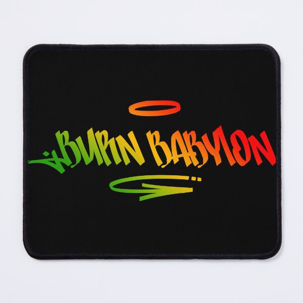 Item preview, Burn Babylon Graffiti Tag Style Rasta Colors Reggae designed and sold by rastauniversity.