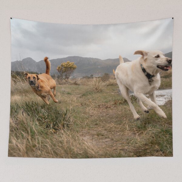 Item preview, dogs running in the field  designed and sold by Cannanvisual7.