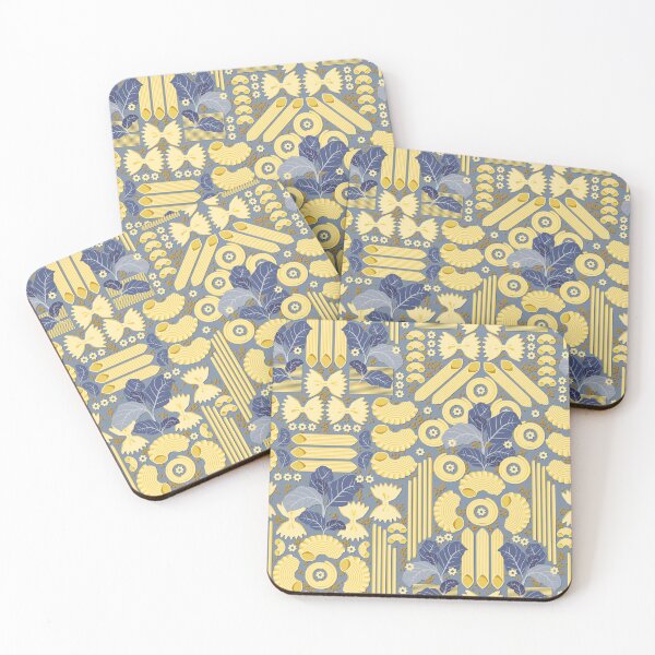 Item preview, Vermicelli and basil on grey-blue background designed and sold by Alex  Blud.