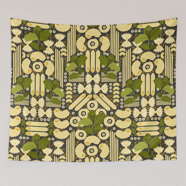 Item preview, Vermicelli and basil on black background designed and sold by Alex  Blud.