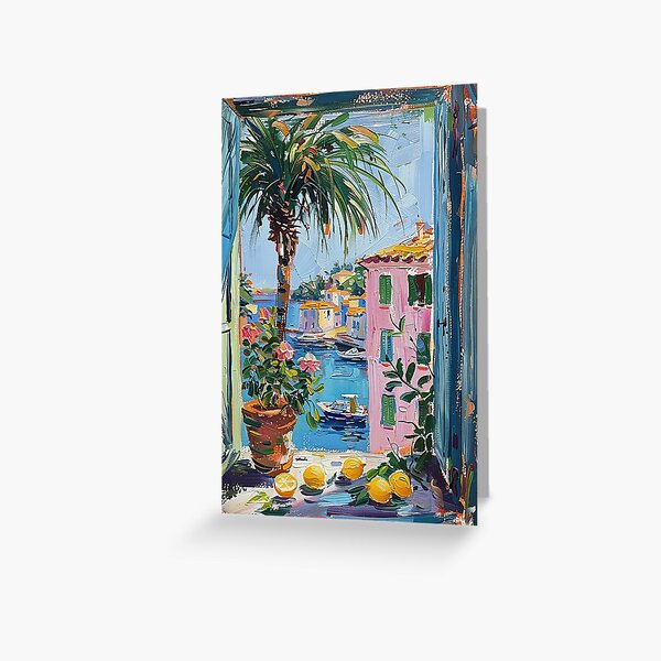 Item preview, Henri Matisse Style Poster, Mediterranean, Open Window, Pastel designed and sold by ArtHouseNiklas.