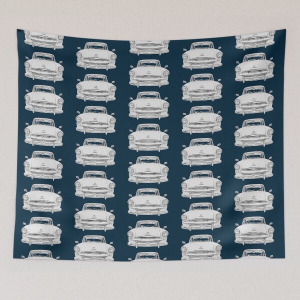 Item preview, Standard Vanguard Phase III 1950s British classic car monochrome designed and sold by soitwouldseem.