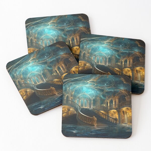 Item preview, Abstract Castle Library designed and sold by GreenInkXpress.
